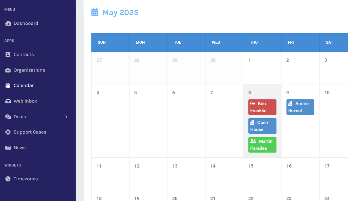 Amitor Calendar App
